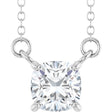 14K White Gold 3/4 CT Lab-Grown Diamond 18" Necklace