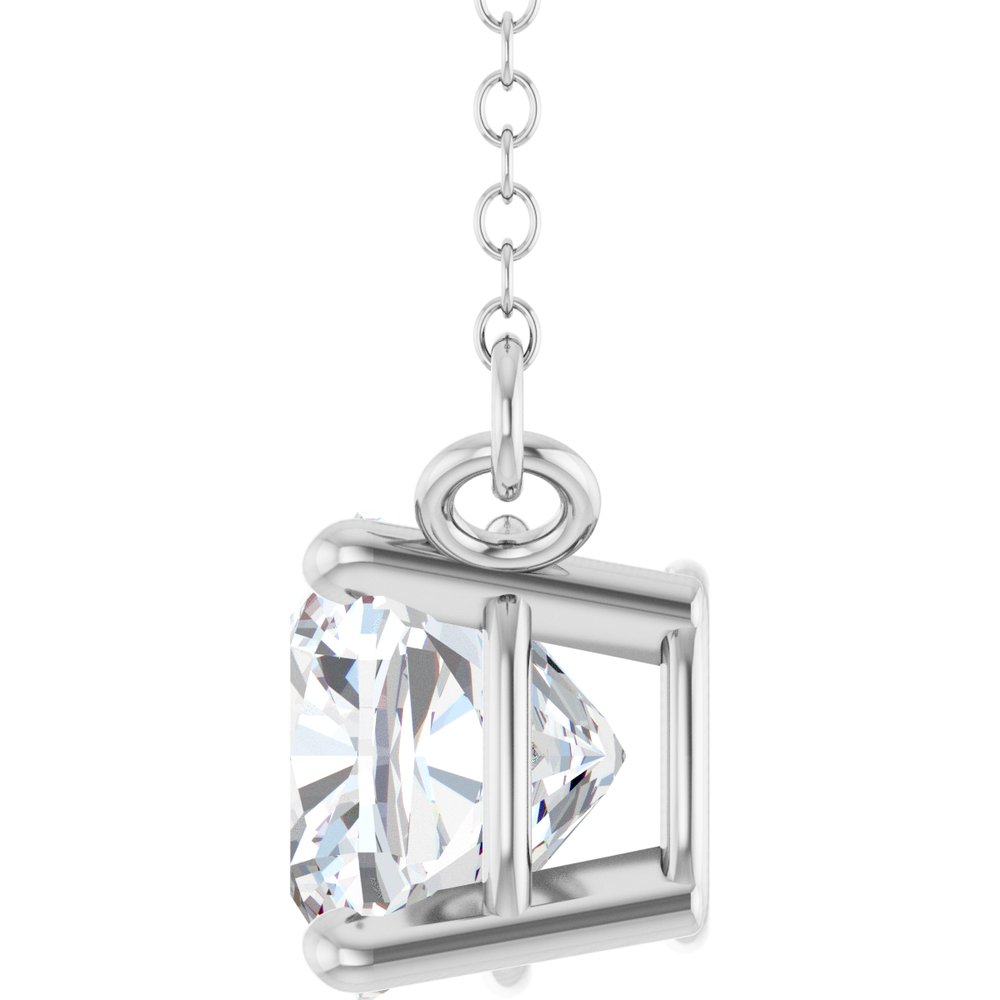 14K White Gold 1 CT Lab-Grown Diamond 18" Necklace