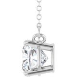 14K White Gold 1 CT Lab-Grown Diamond 18" Necklace
