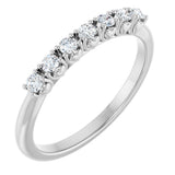 14K White Gold 1/5 CTW Lab-Grown Diamond Anniversary Band