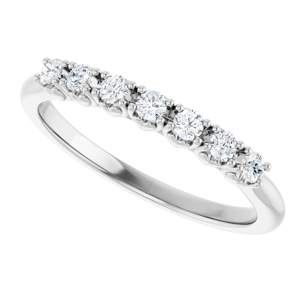 14K White Gold 1/5 CTW Lab-Grown Diamond Anniversary Band