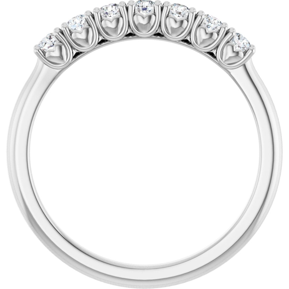 14K White Gold 1/5 CTW Lab-Grown Diamond Anniversary Band