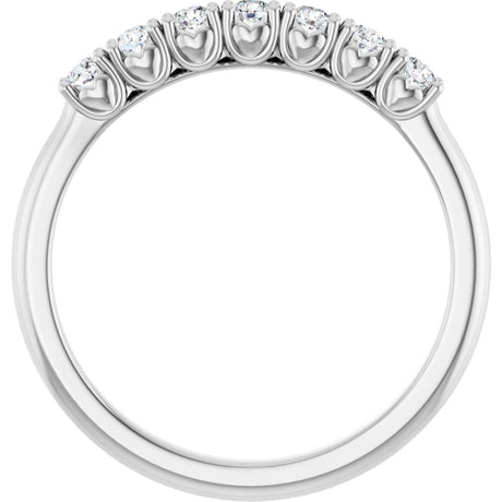 14K White Gold 1/5 CTW Lab-Grown Diamond Anniversary Band