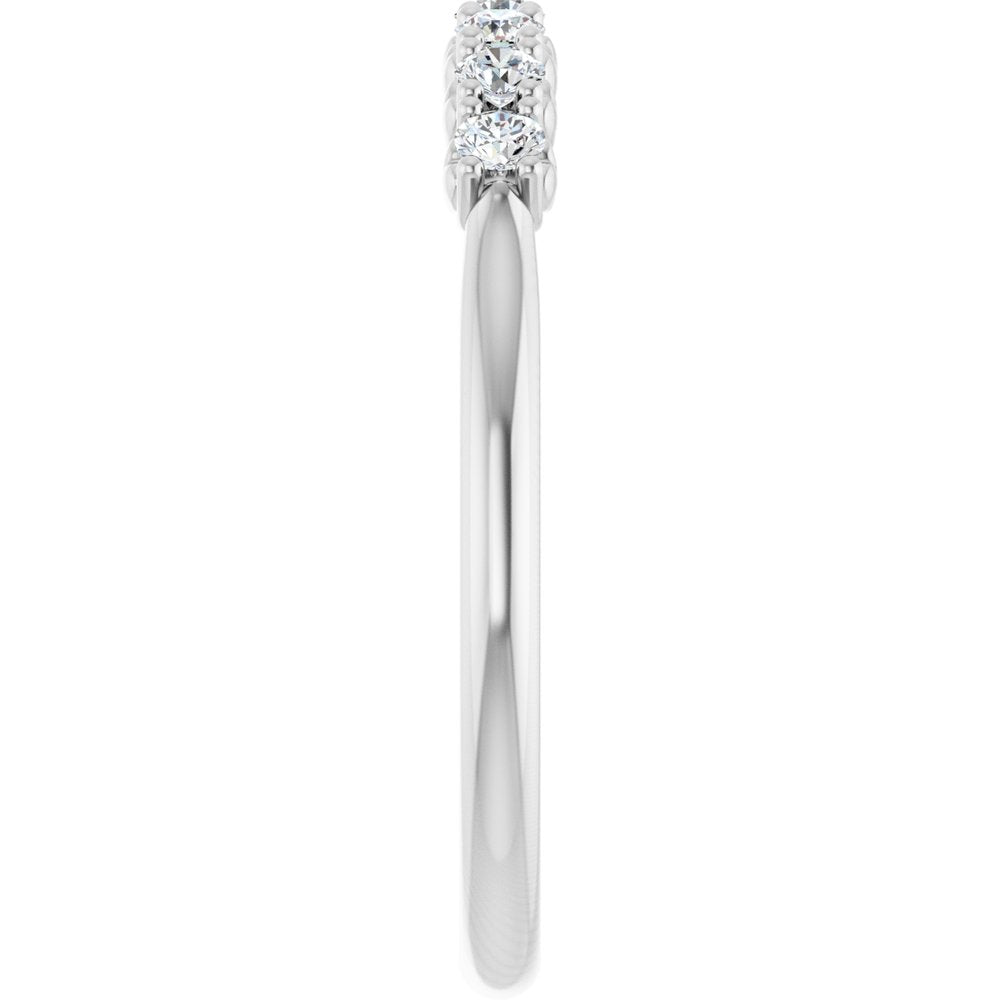 14K White Gold 1/5 CTW Lab-Grown Diamond Anniversary Band