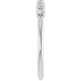 14K White Gold 1/5 CTW Lab-Grown Diamond Anniversary Band