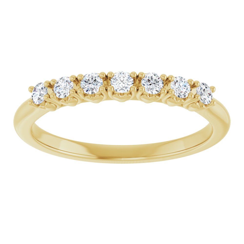 14K Yellow Gold 1/5 CTW Lab-Grown Diamond Anniversary Band