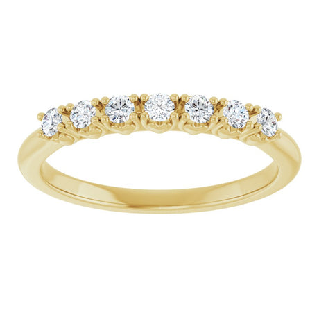 14K Yellow Gold 1/5 CTW Lab-Grown Diamond Anniversary Band