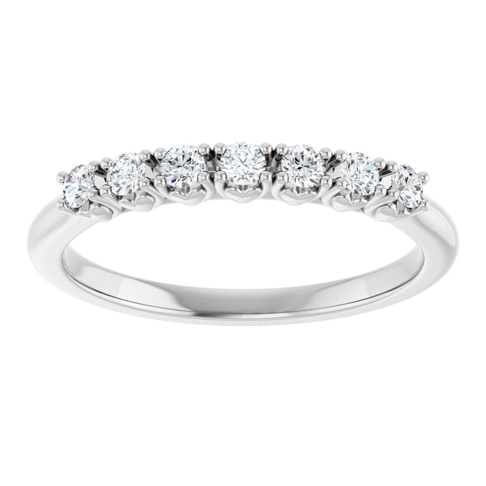 14K White Gold 1/5 CTW Lab-Grown Diamond Anniversary Band