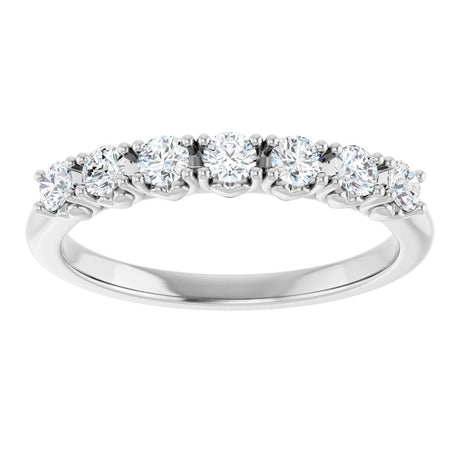 14K White Gold 3/8 CTW Lab-Grown Diamond Anniversary Band