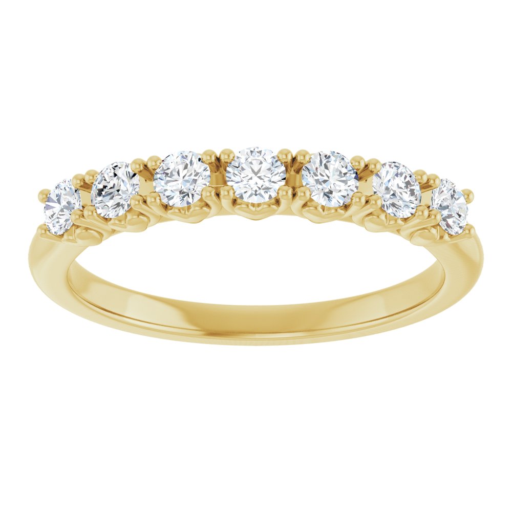 14K Yellow Gold 3/8 CTW Lab-Grown Diamond Anniversary Band