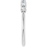 14K White Gold 3/8 CTW Lab-Grown Diamond Anniversary Band