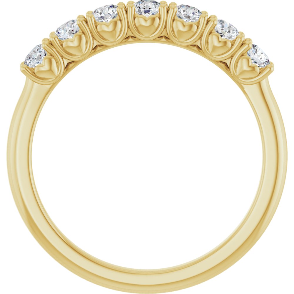 14K Yellow Gold 3/8 CTW Lab-Grown Diamond Anniversary Band