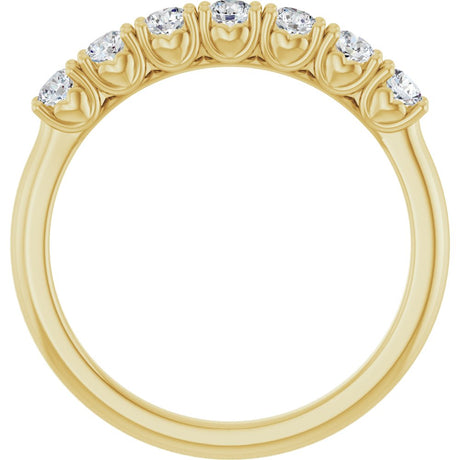 14K Yellow Gold 3/8 CTW Lab-Grown Diamond Anniversary Band