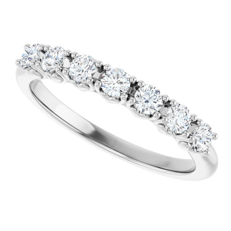14K White Gold 3/8 CTW Lab-Grown Diamond Anniversary Band