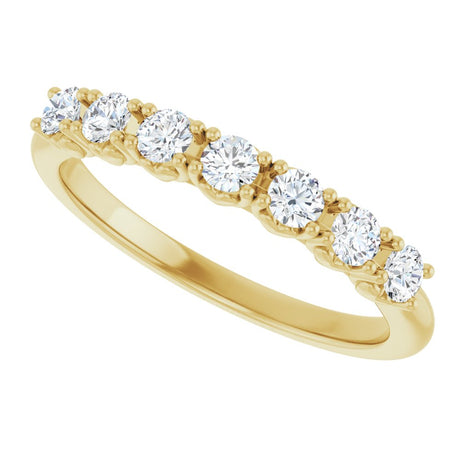 14K Yellow Gold 3/8 CTW Lab-Grown Diamond Anniversary Band