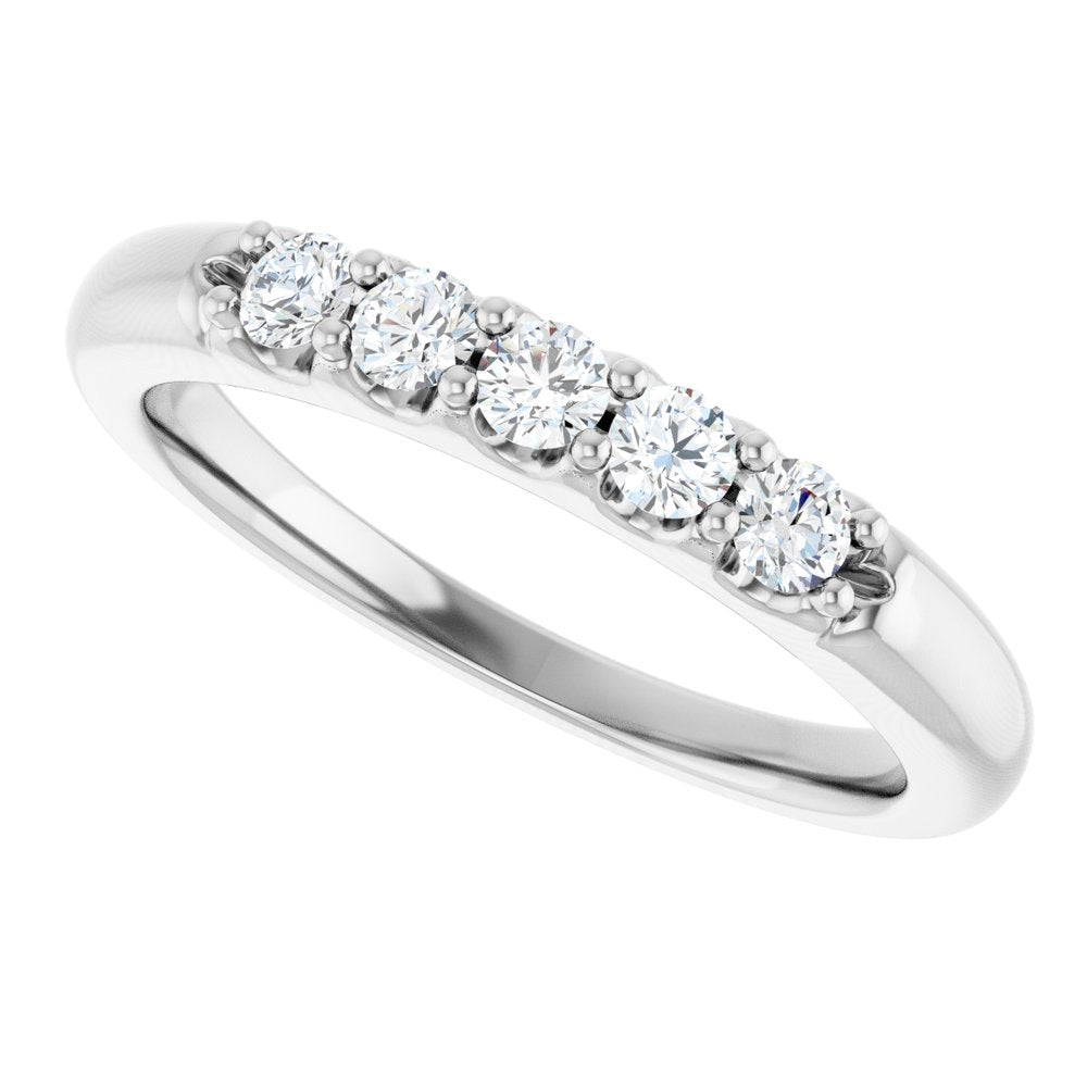 14K White Gold 1/3 CTW Lab-Grown Diamond Anniversary Band