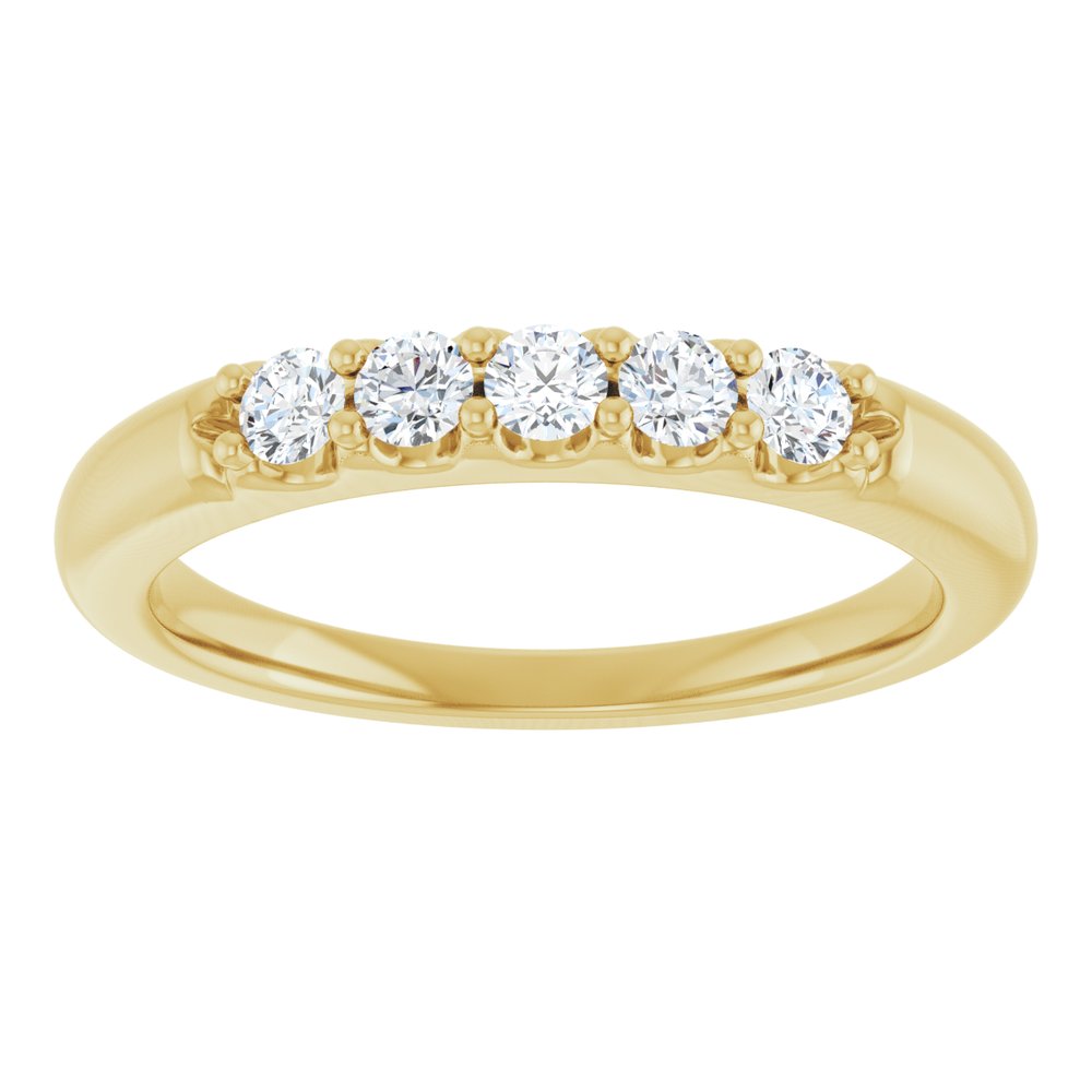 14K Yellow Gold 1/3 CTW Lab-Grown Diamond Anniversary Band