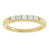 14K Yellow Gold 1/3 CTW Lab-Grown Diamond Anniversary Band
