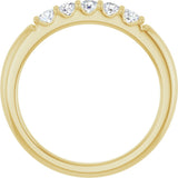 14K Yellow Gold 1/3 CTW Lab-Grown Diamond Anniversary Band