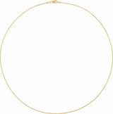 14K Yellow Gold .75 mm Box 16" Chain