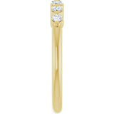 14K Yellow Gold 1/5 Lab-Grown Diamond Anniversary Band
