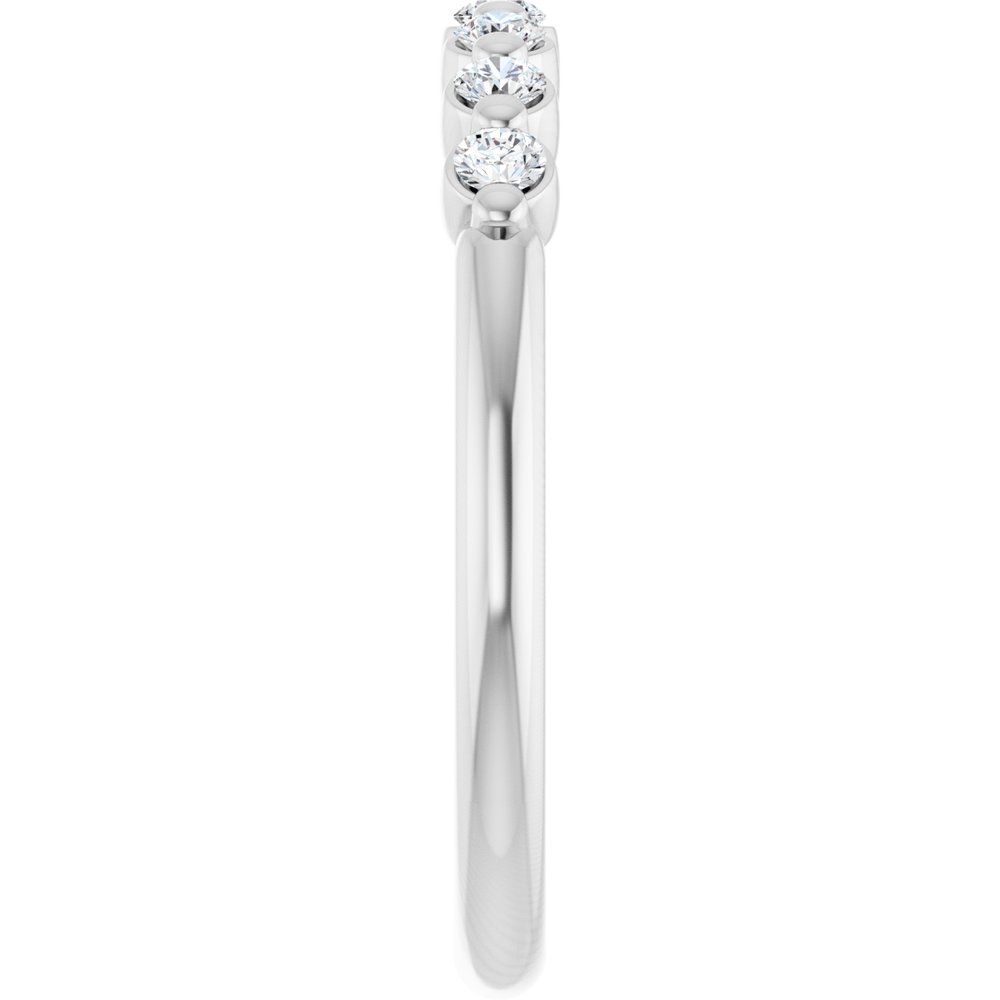 14K White Gold 1/5 Lab-Grown Diamond Anniversary Band