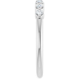14K White Gold 1/5 Lab-Grown Diamond Anniversary Band