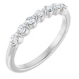 14K White Gold 1/5 Lab-Grown Diamond Anniversary Band