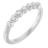 14K White Gold 1/5 Lab-Grown Diamond Anniversary Band