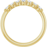 14K Yellow Gold 1/5 Lab-Grown Diamond Anniversary Band