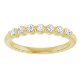 14K Yellow Gold 1/5 Lab-Grown Diamond Anniversary Band