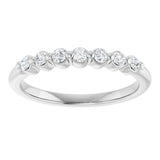 14K White Gold 1/5 Lab-Grown Diamond Anniversary Band