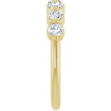 14K Yellow Gold 5/8 Natural Diamond Anniversary Band