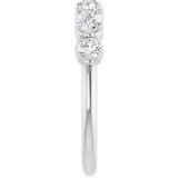 14K White Gold 5/8 Lab-Grown Diamond Anniversary Band
