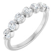 14K White Gold 5/8 Lab-Grown Diamond Anniversary Band