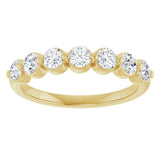 14K Yellow Gold 5/8 Lab-Grown Diamond Anniversary Band