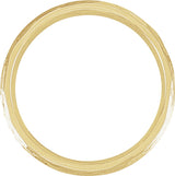 14K Yellow 4 mm Tree Bark-Inspired Comfort-Fit Flat Band