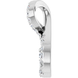 14K White Gold 1/6 CTW Lab-Grown Diamond Freeform Pendant