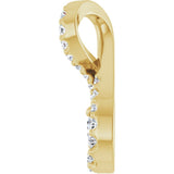 14K Yellow Gold 1/6 CTW Lab-Grown Diamond Freeform Pendant
