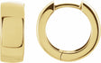 14K Yellow Gold 14 mm Hinged Hoop Earrings