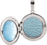 Sterling Silver Engravable Round Locket