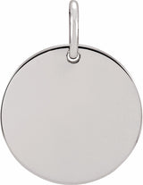 Sterling Silver Circle Charm/Pendant