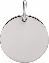Sterling Silver Circle Charm/Pendant