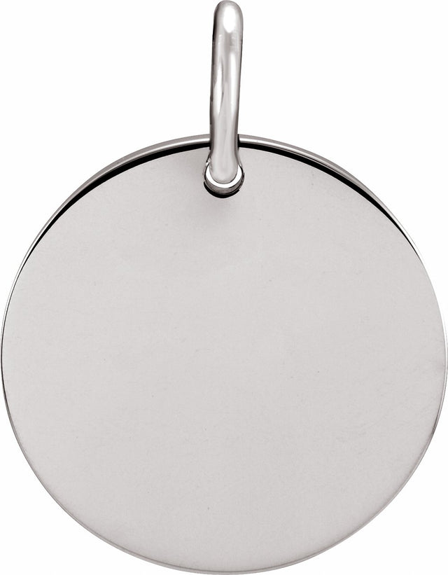 Sterling Silver Circle Charm/Pendant