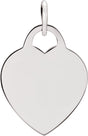 Sterling Silver Heart Charm/Pendant 