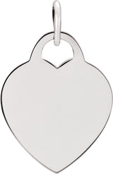 Sterling Silver Heart Charm/Pendant 