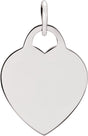 Sterling Silver Heart Charm/Pendant 