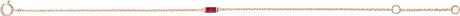 14K Rose Gold Natural Ruby 6 1/2-7 1/2" Bracelet