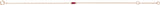 14K Rose Gold Natural Ruby 6 1/2-7 1/2" Bracelet
