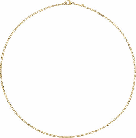 14K Yellow Gold 2 mm Figure 8 18" Chain